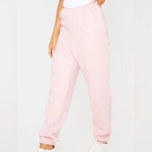 PrettyLittleThing Light Pink Jogger Pants